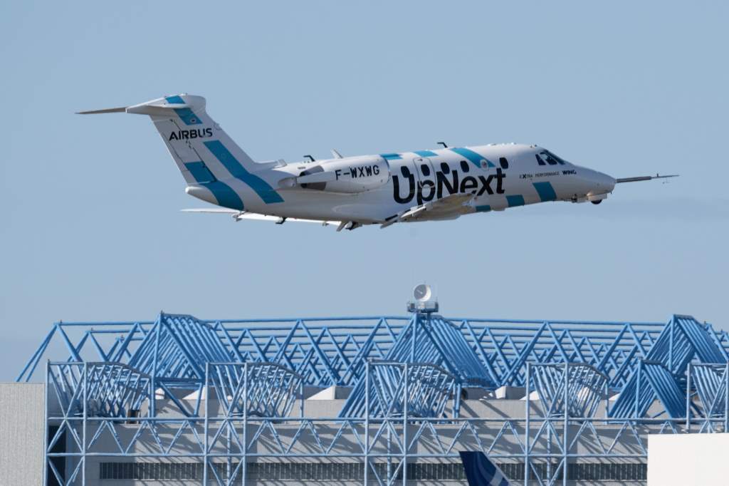 Next generation Airbus wing demonstrator takes off