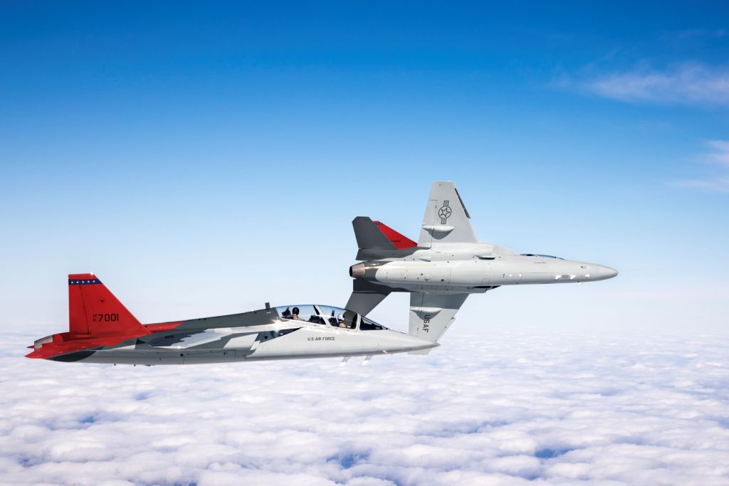 The Boeing T-7A Red Hawk is among the U.S. Air Force’s first aircraft to be designed and built along a digital thread