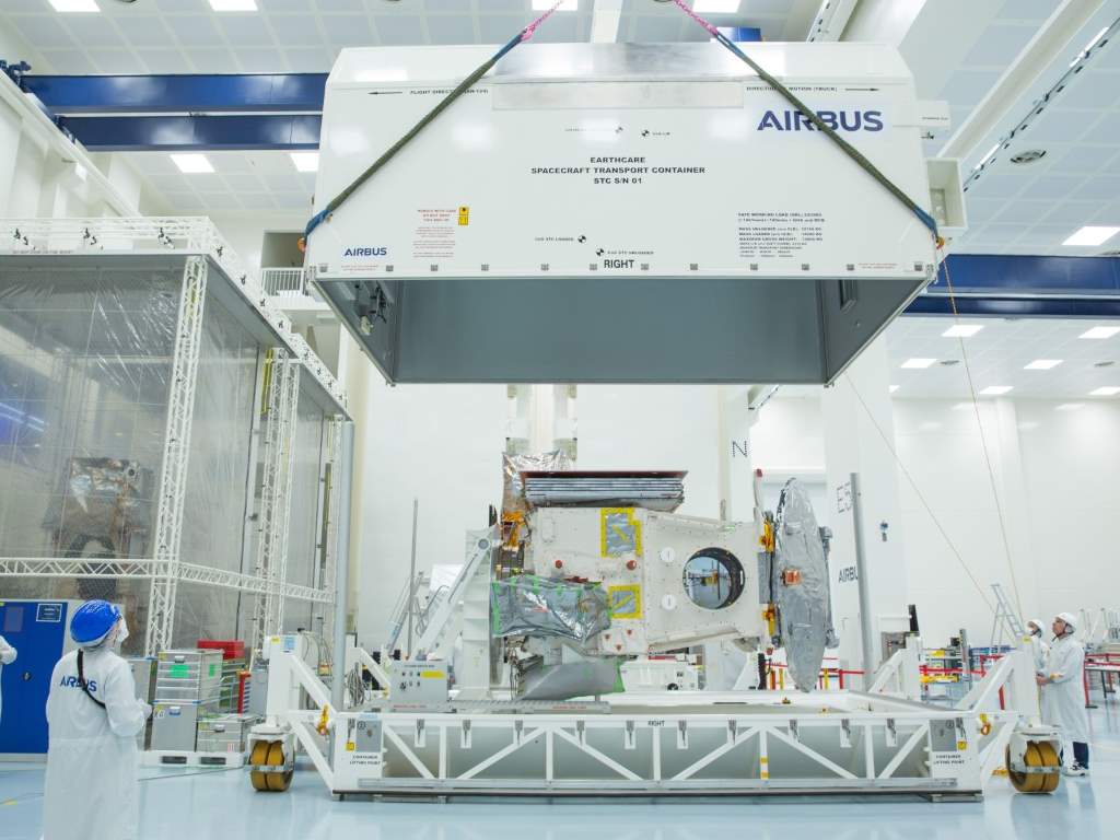 Airbus climate monitoring satellite transported for launch