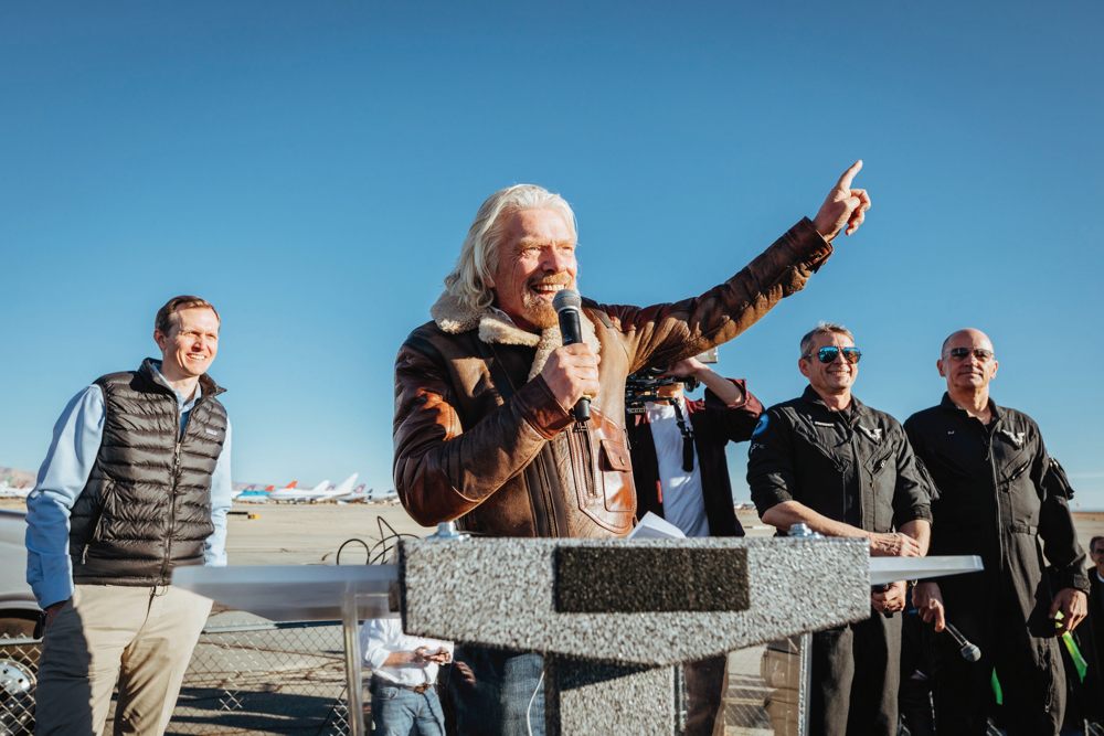 Branson welcomes home Virgin Galactic’s historic first spaceflight