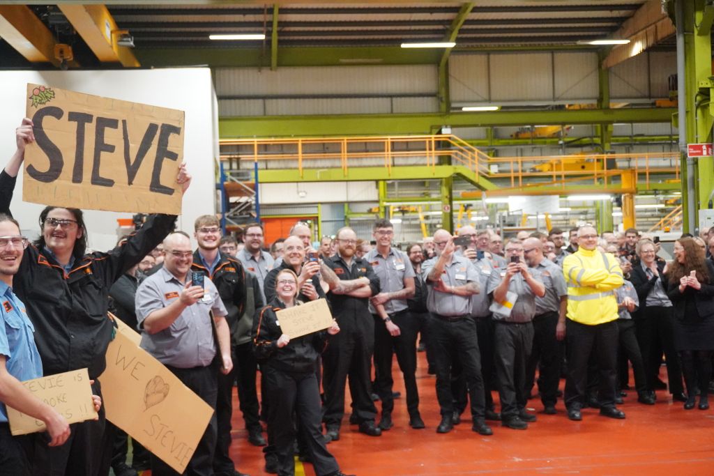 Mazak rewards production staff after record month