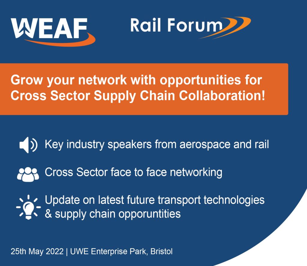 WEAF and the Rail Forum to partner on transport conference