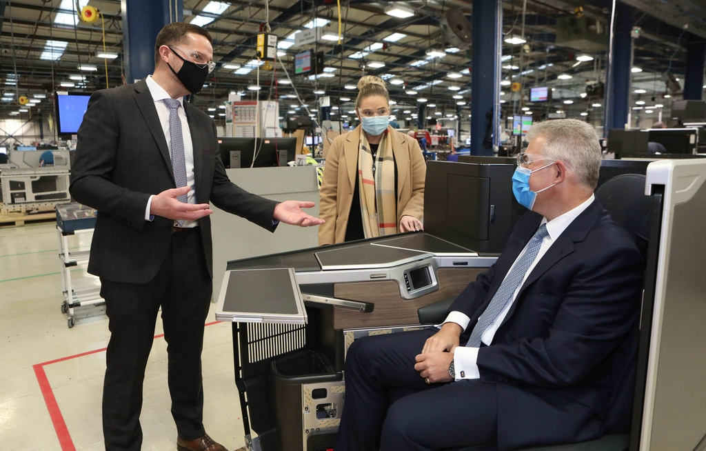 Secretary of State for Northern Ireland visits Collins Aerospace