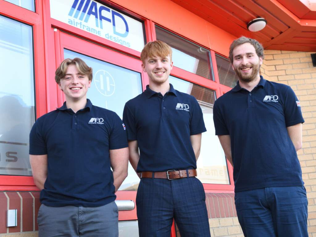 Apprentices ready for take-off at Airframe Designs