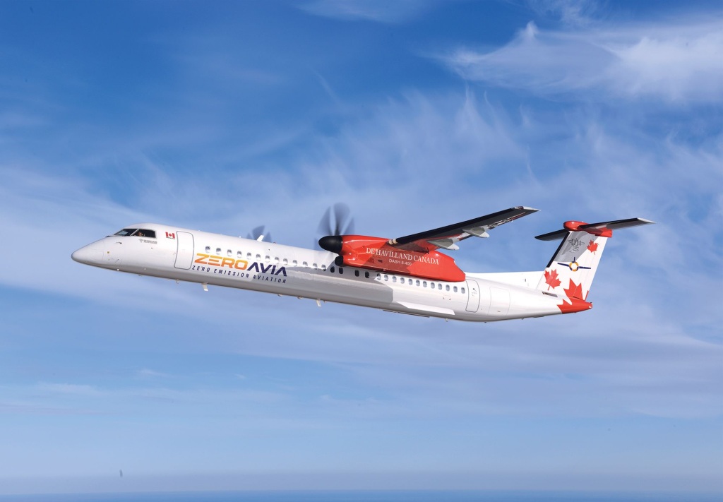 De Havilland Canada and ZeroAvia sign MOU to develop hydrogen-electric engine for Dash 8-400