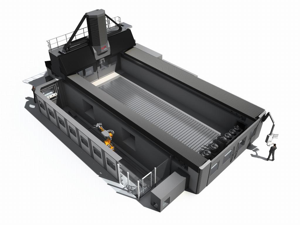 The complete spectrum of large vertical 5-axis milling solutions