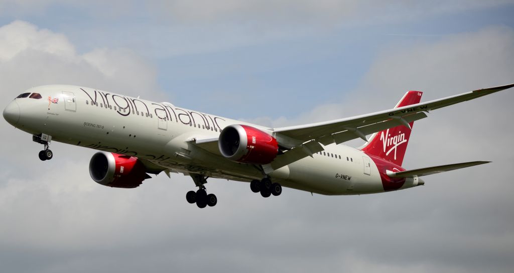 Virgin flies transatlantic with 100% SAF