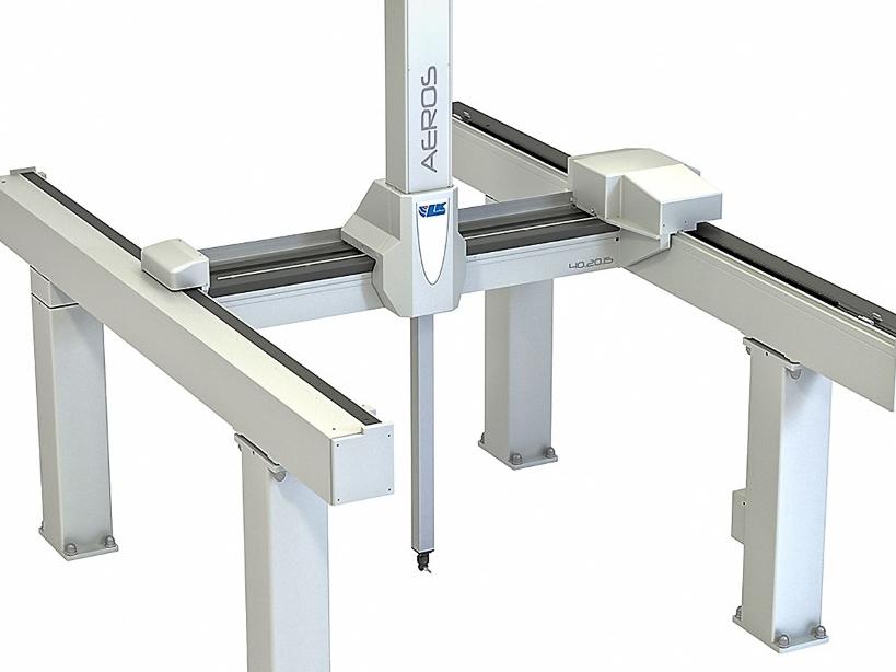 Guideway material reduces cost of large-volume gantry CMMs 