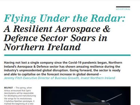 Northern Ireland's Aerospace & Defence sector soars