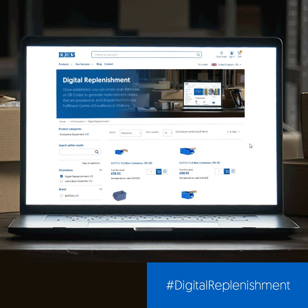 ERIKS launches app for digital replenishment